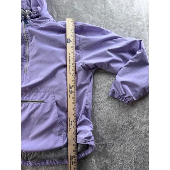 Charles River Womens Hooded Anorak Pullover Jacket‎ Size Large Purple Gorpcore - Picture 7 of 8